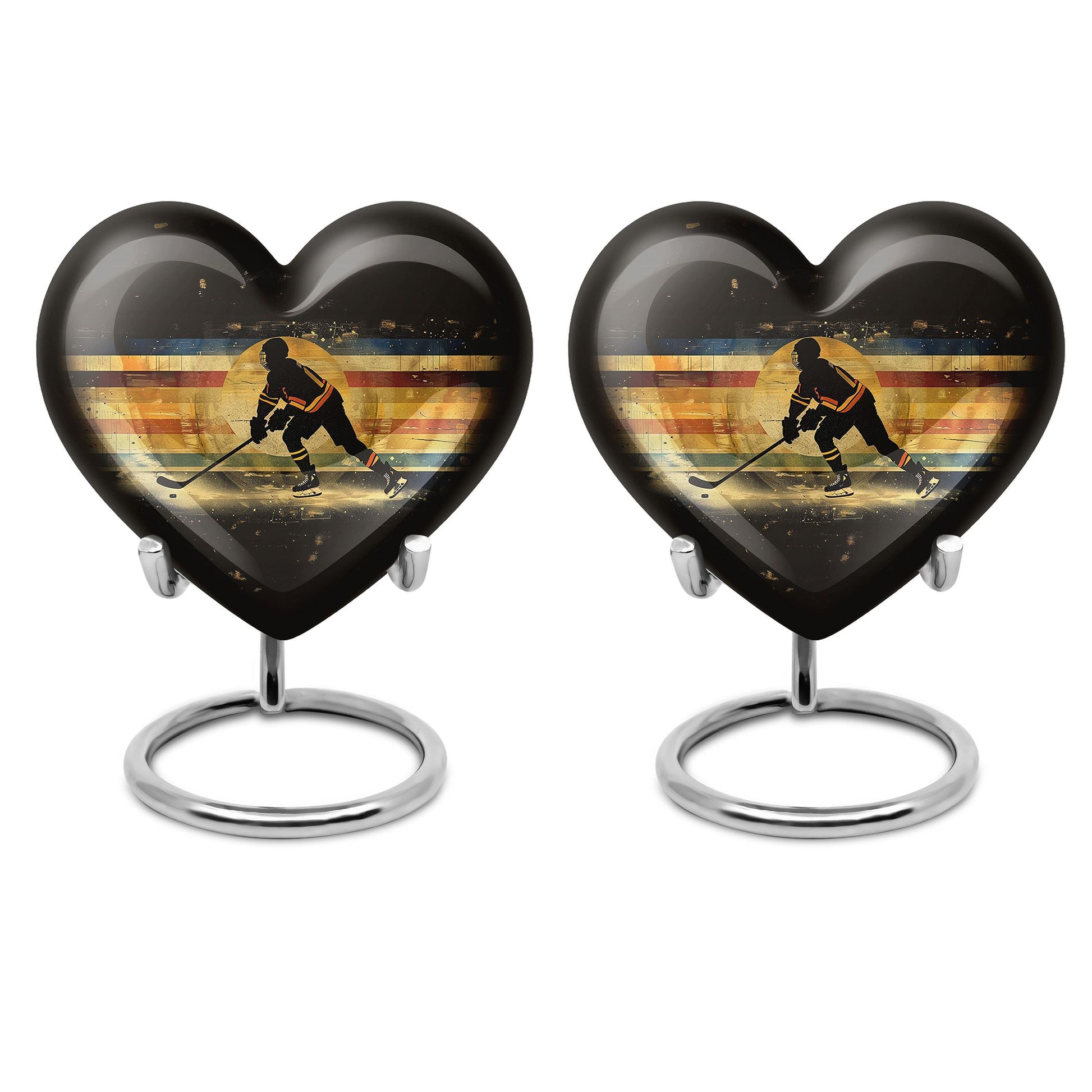 Ice Hockey Theme 3 Inch Keepsake Pack of 2