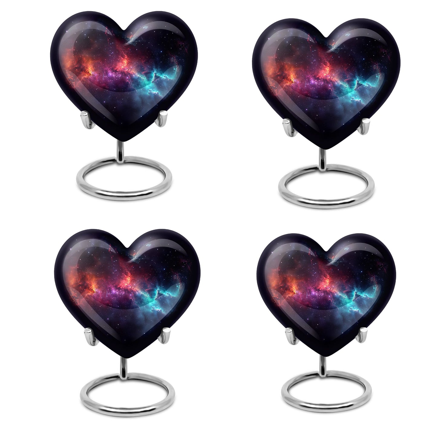 Nebula Galaxy Theme 3 Inch Keepsake Pack of 4