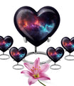 Nebula Galaxy Theme Large Urn With 4 Keepsake Urn