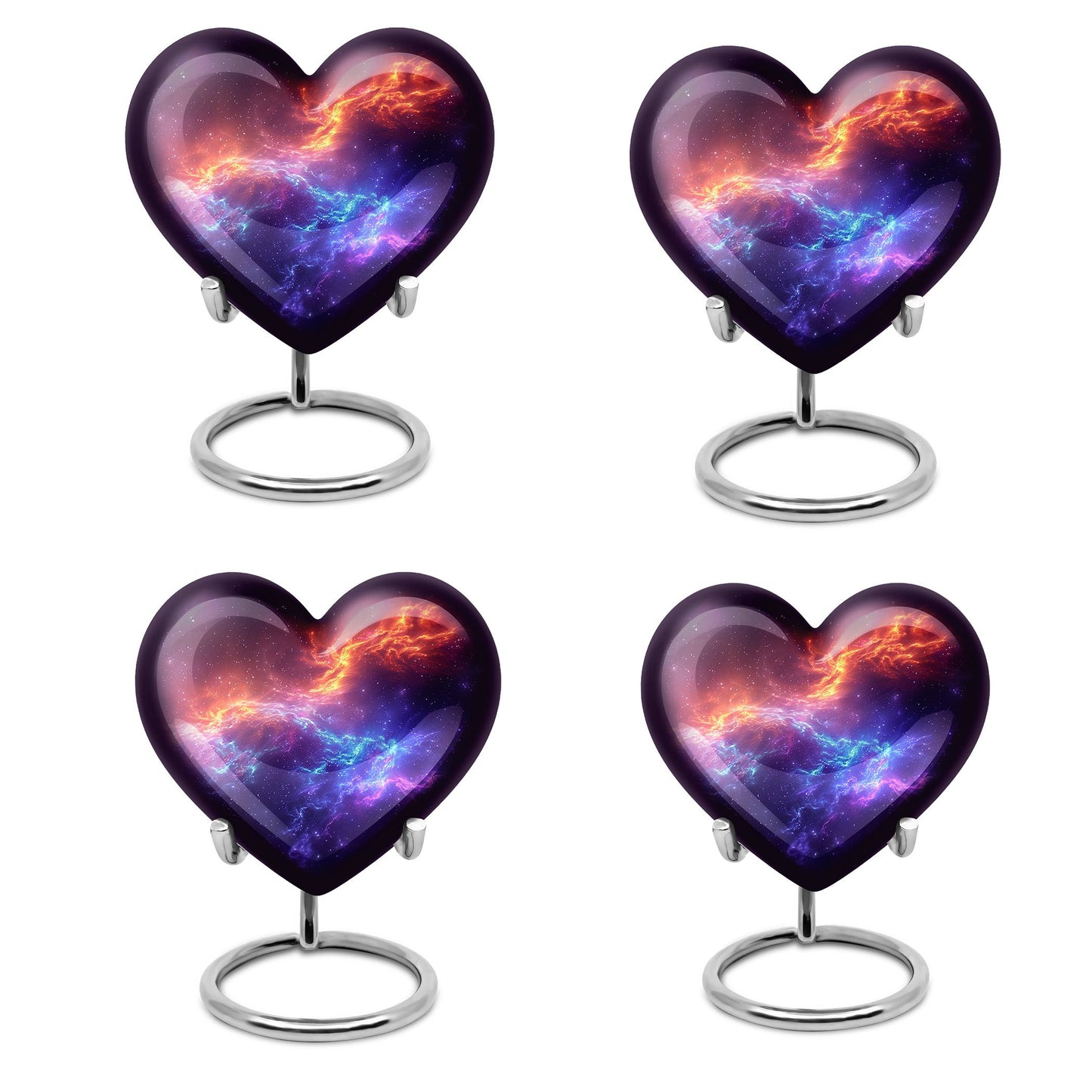 Nebula Galaxy Theme 3 Inch Keepsake Pack of 4