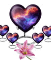 Nebula Galaxy Theme Large Urn With 4 Keepsake Urn