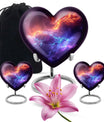Nebula Galaxy Theme Large Urn With 2 Keepsake Urn
