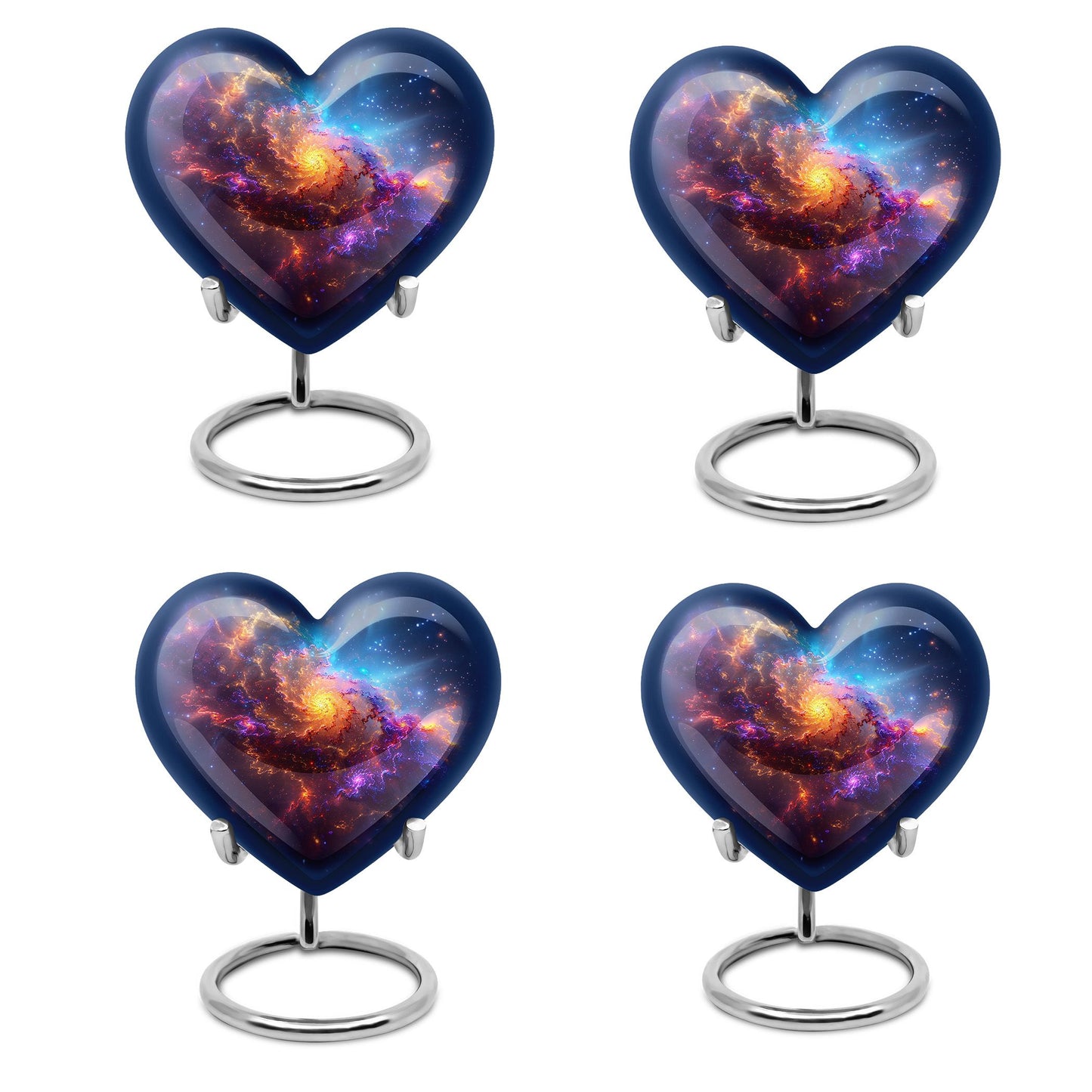 Nebula Galaxy Theme 3 Inch Keepsake Pack of 4