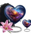 Nebula Galaxy Theme Large Urn With 1 Keepsake Urn