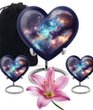 Nebula Galaxy Theme Large Urn With 2 Keepsake Urn