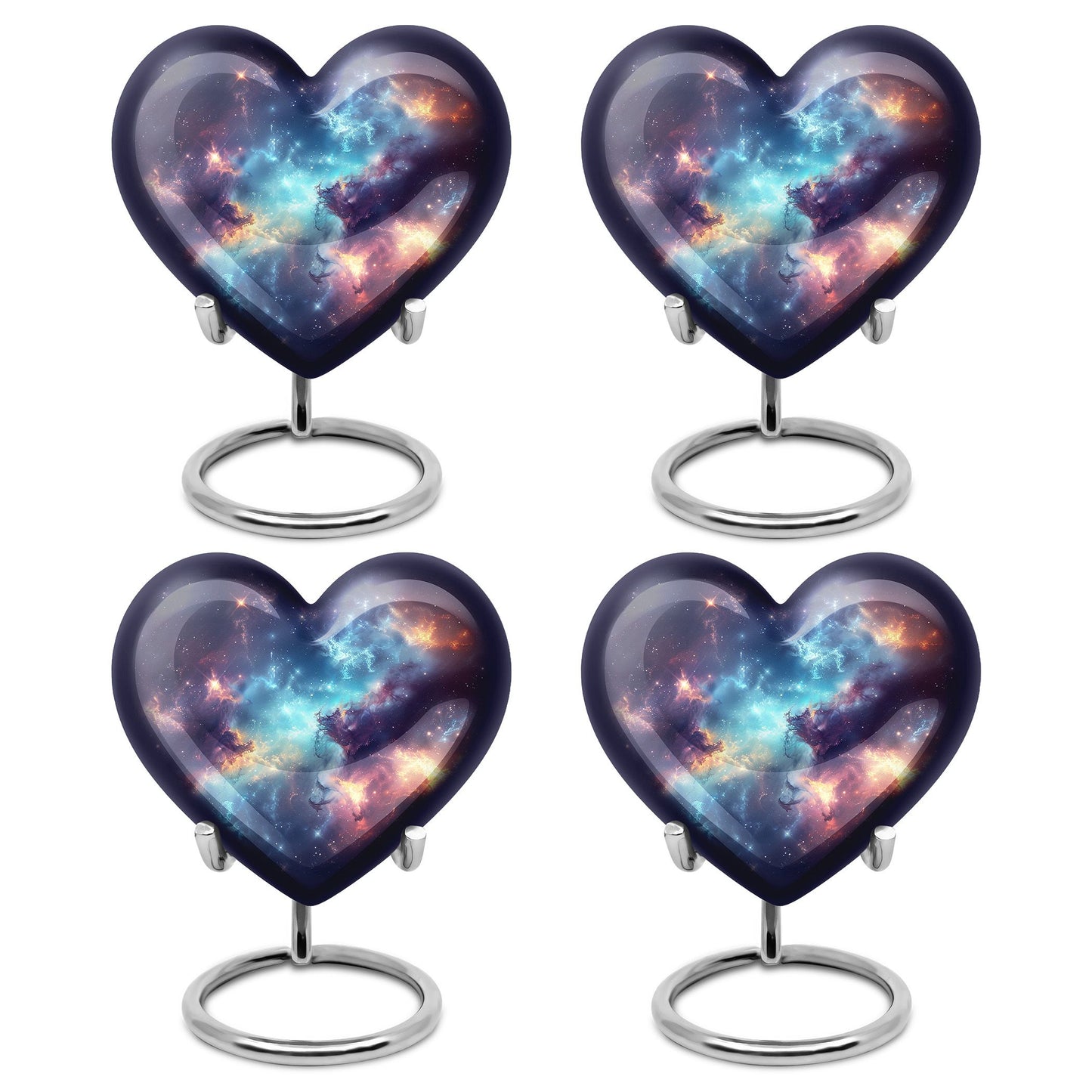 Nebula Galaxy Theme 3 Inch Keepsake Pack of 4