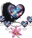 Nebula Galaxy Theme Large Urn With 4 Keepsake Urn