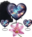 Nebula Galaxy Theme Large Urn With 2 Keepsake Urn