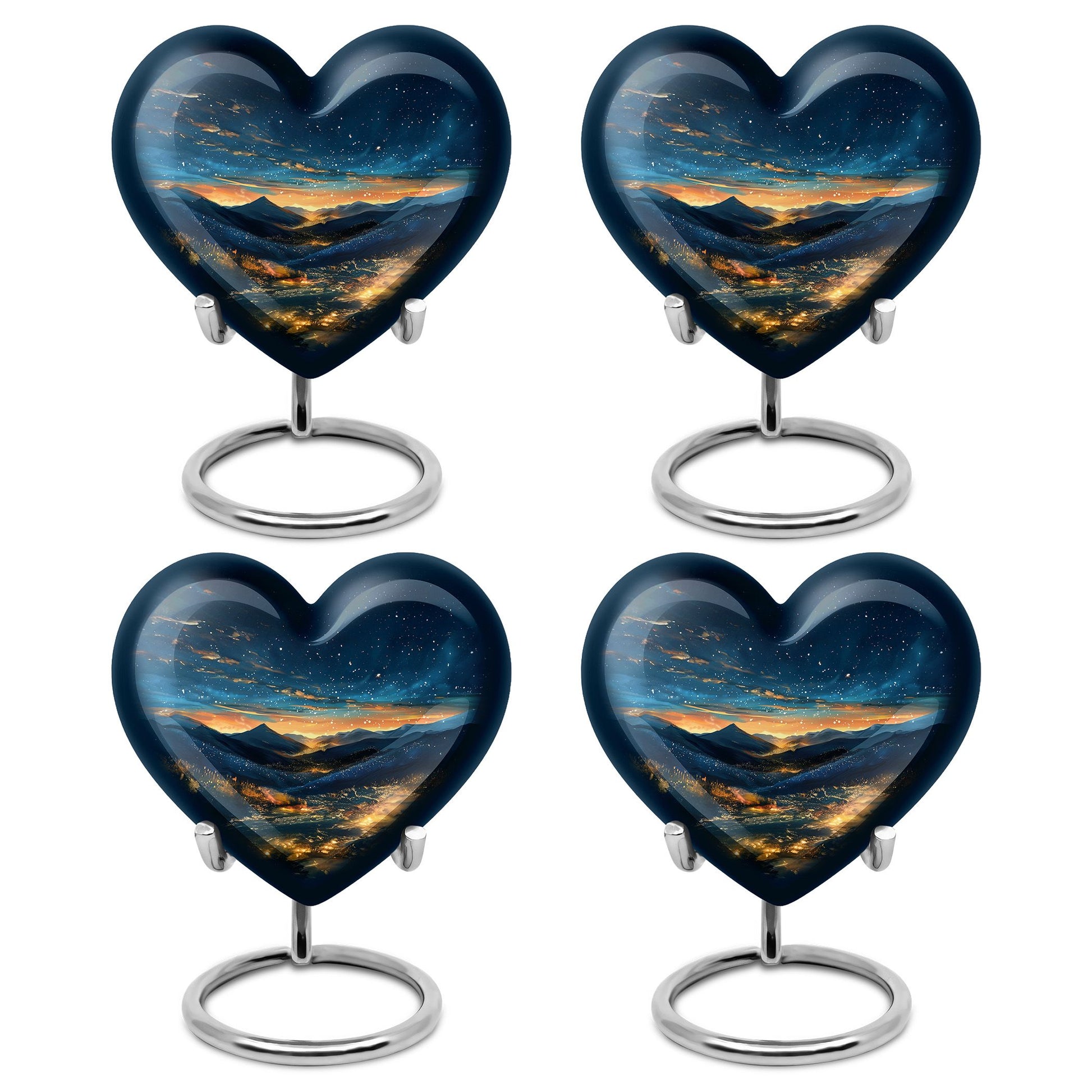 Starry Night Theme 3 Inch Keepsake Pack of 4