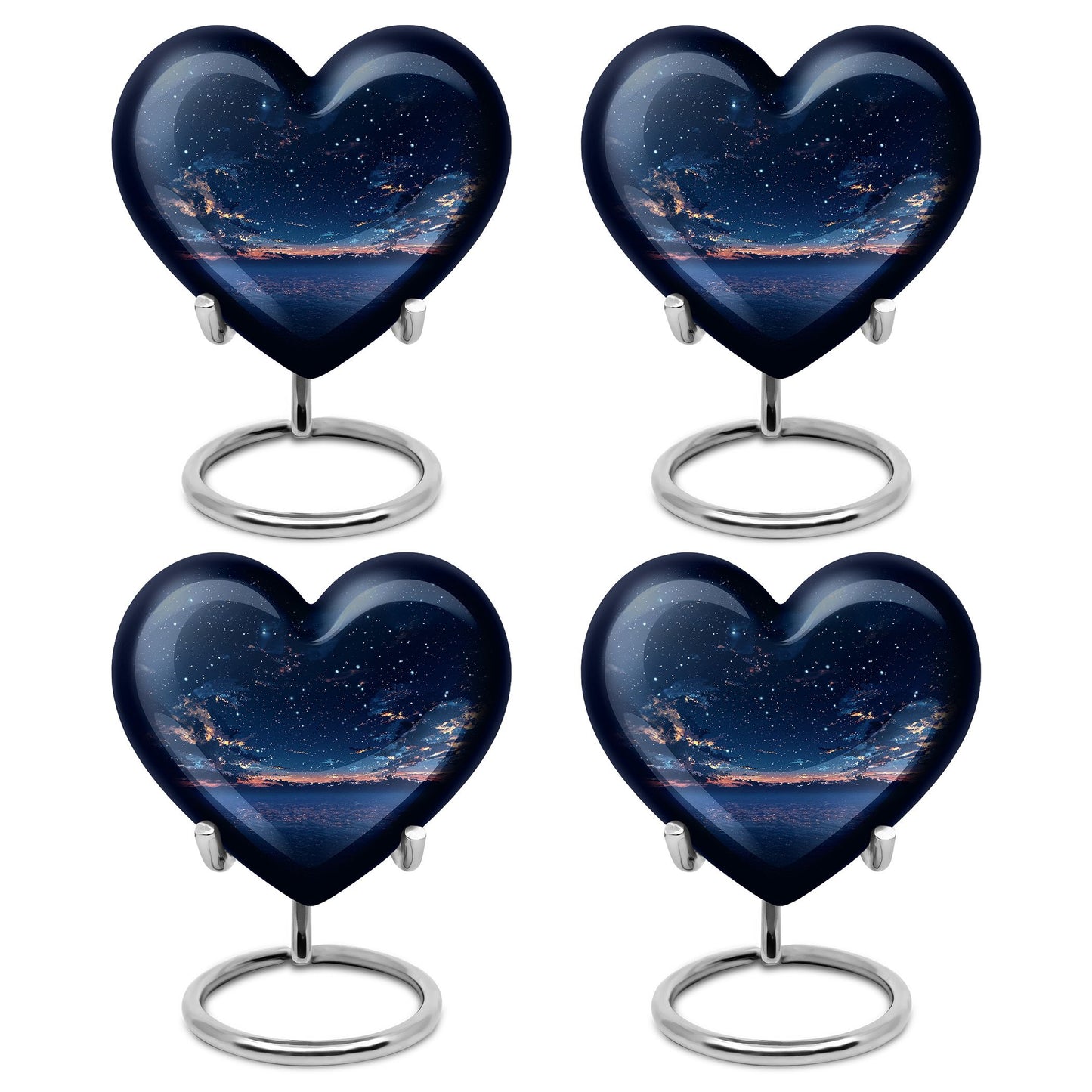 Starry Night Theme 3 Inch Keepsake Pack of 4