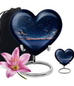 Starry Night Theme Large Urn With 1 Keepsake Urn