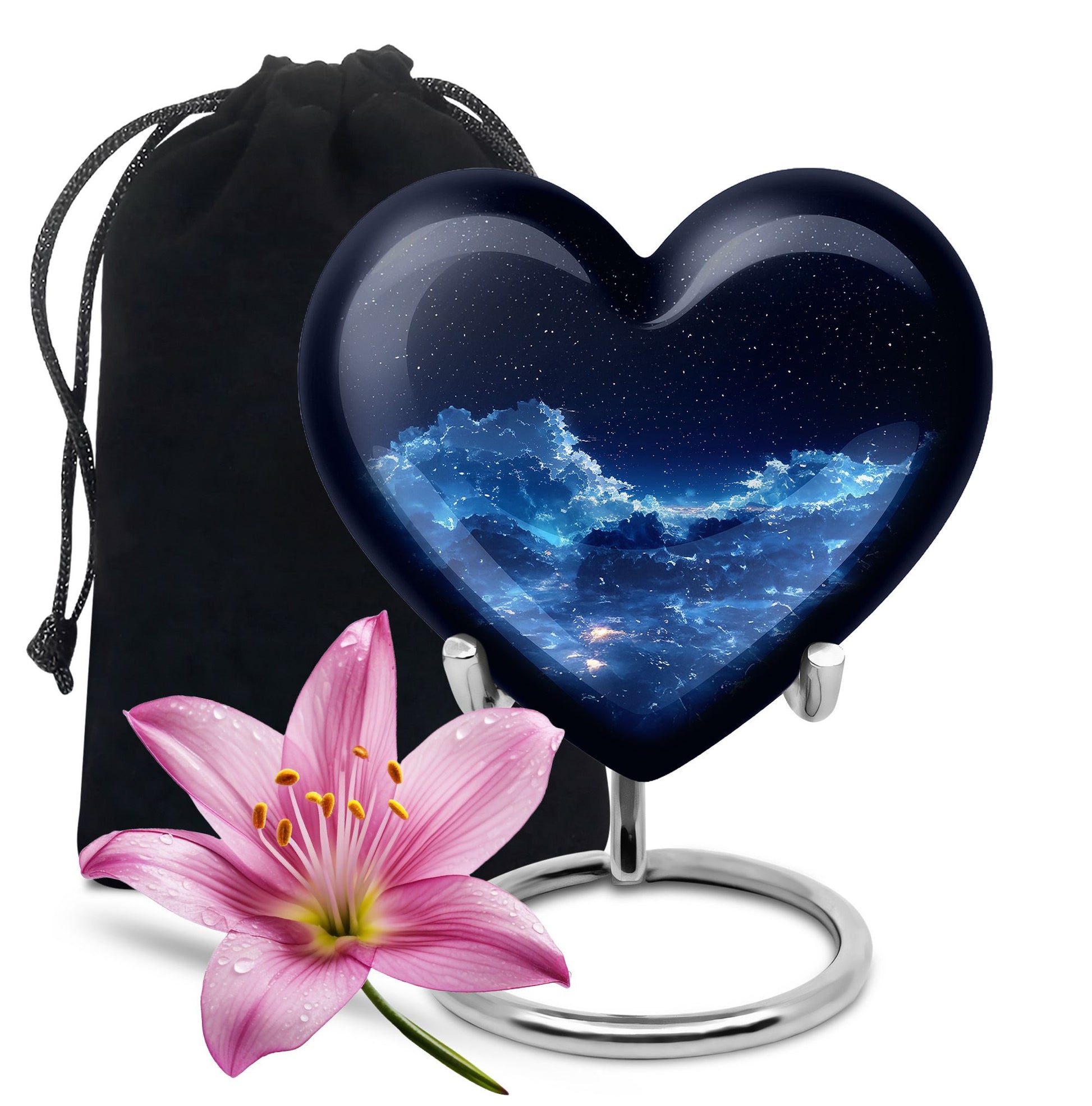 Starry Night Theme Large Urn 10 Inch