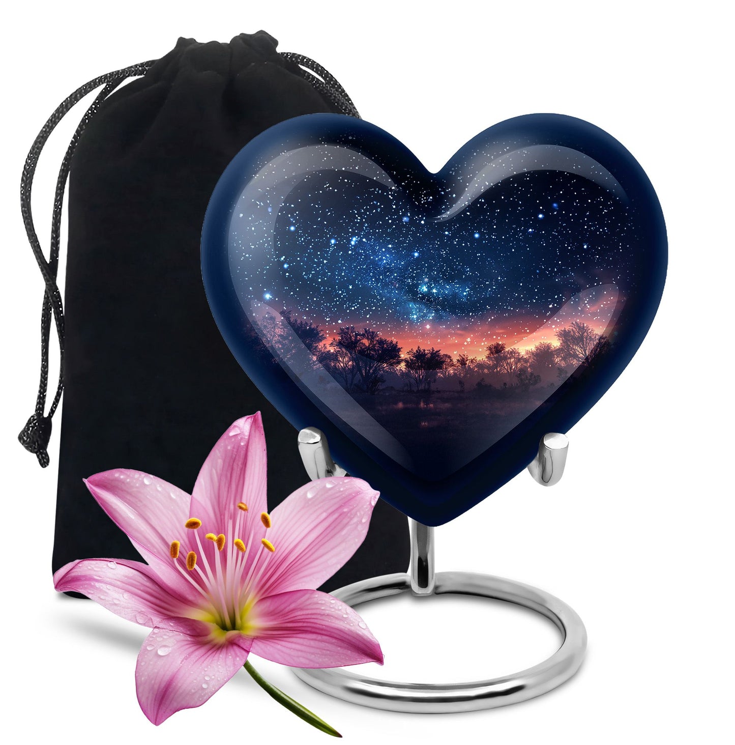Starry Night Theme Large Urn 10 Inch