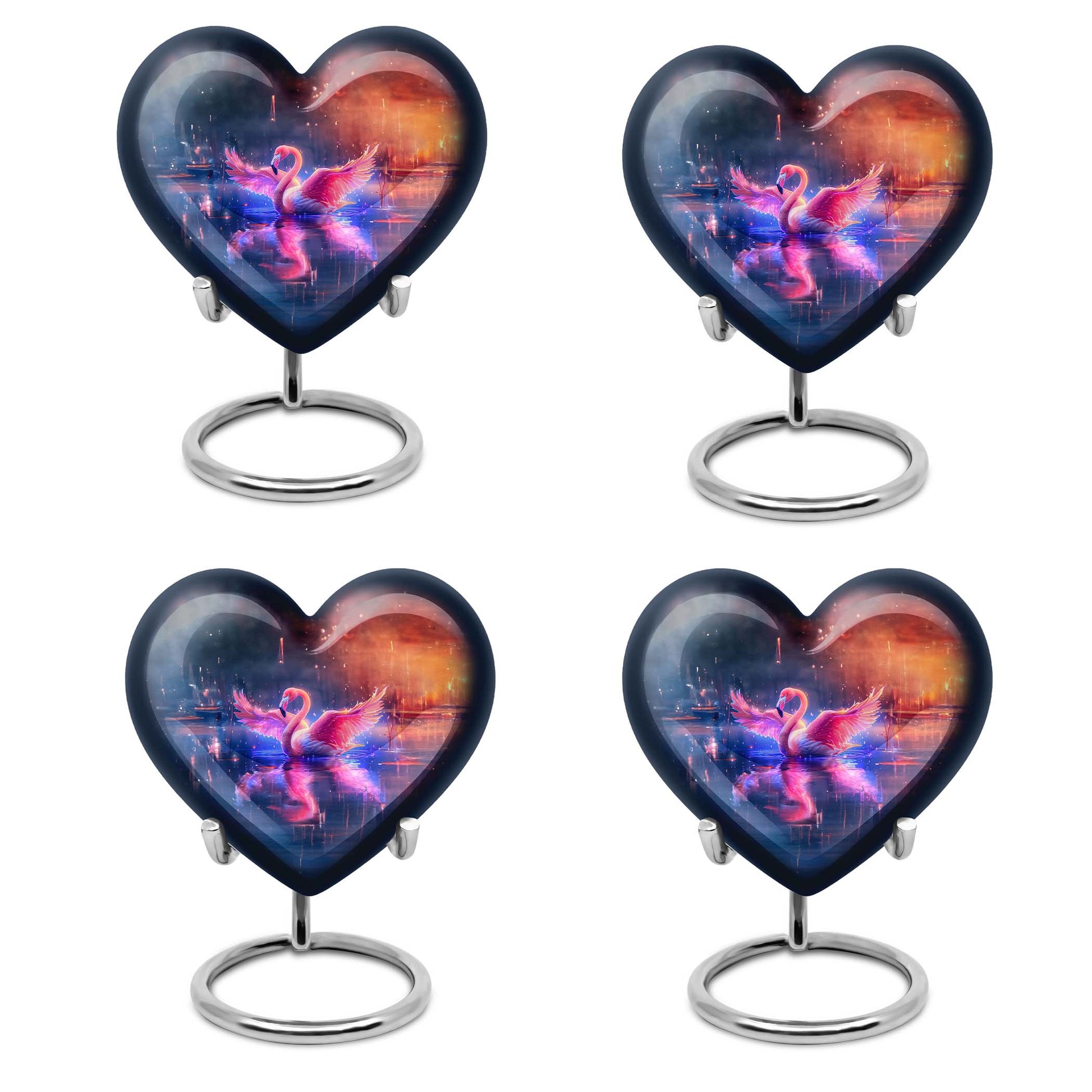 Flamingo Theme 3 Inch Keepsake Pack of 4