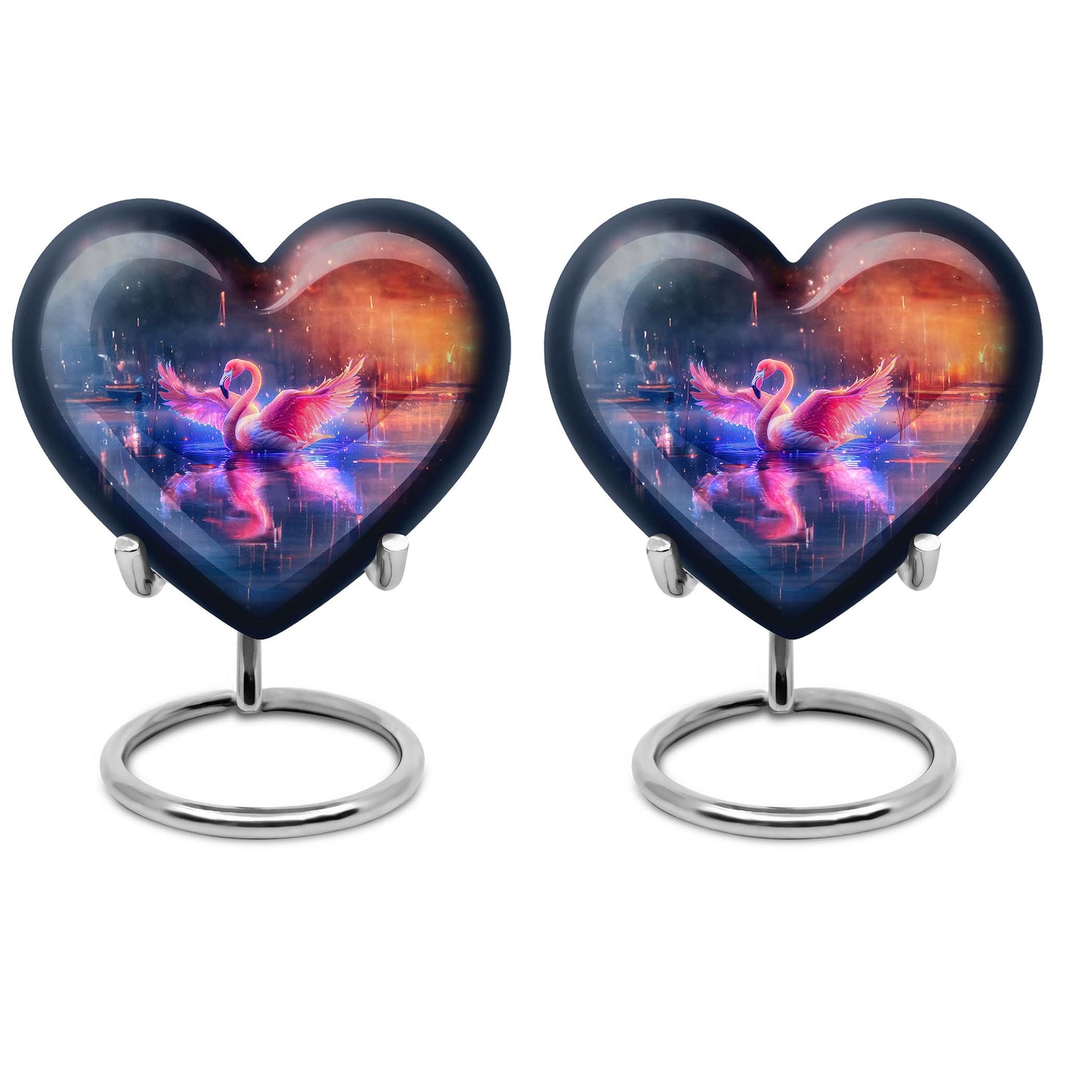 Flamingo Theme 3 Inch Keepsake Pack of 2