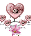 Panda Theme Large Urn With 4 Keepsake Urn