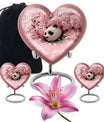 Panda Theme Large Urn With 2 Keepsake Urn
