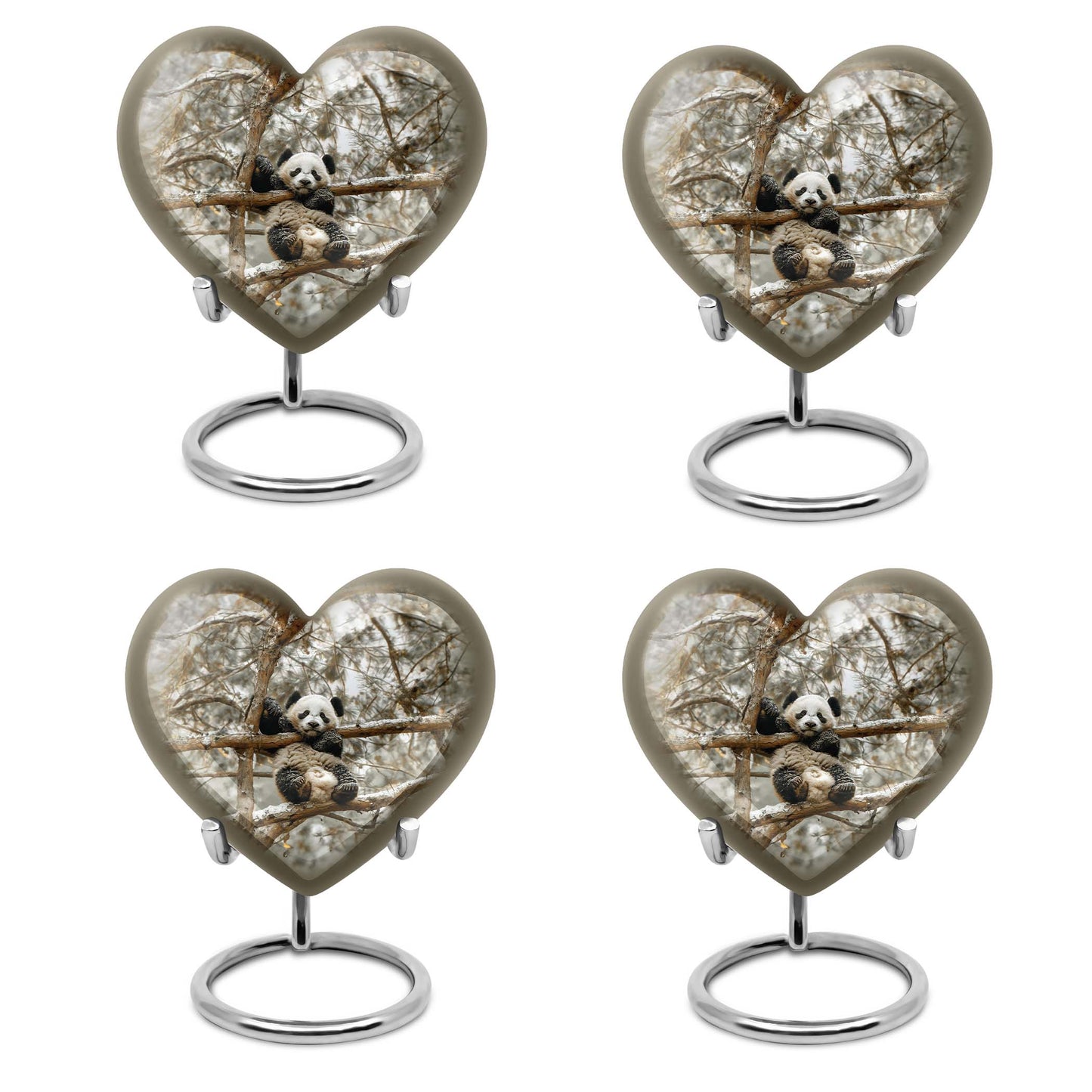 Panda Theme 3 Inch Keepsake Pack of 4