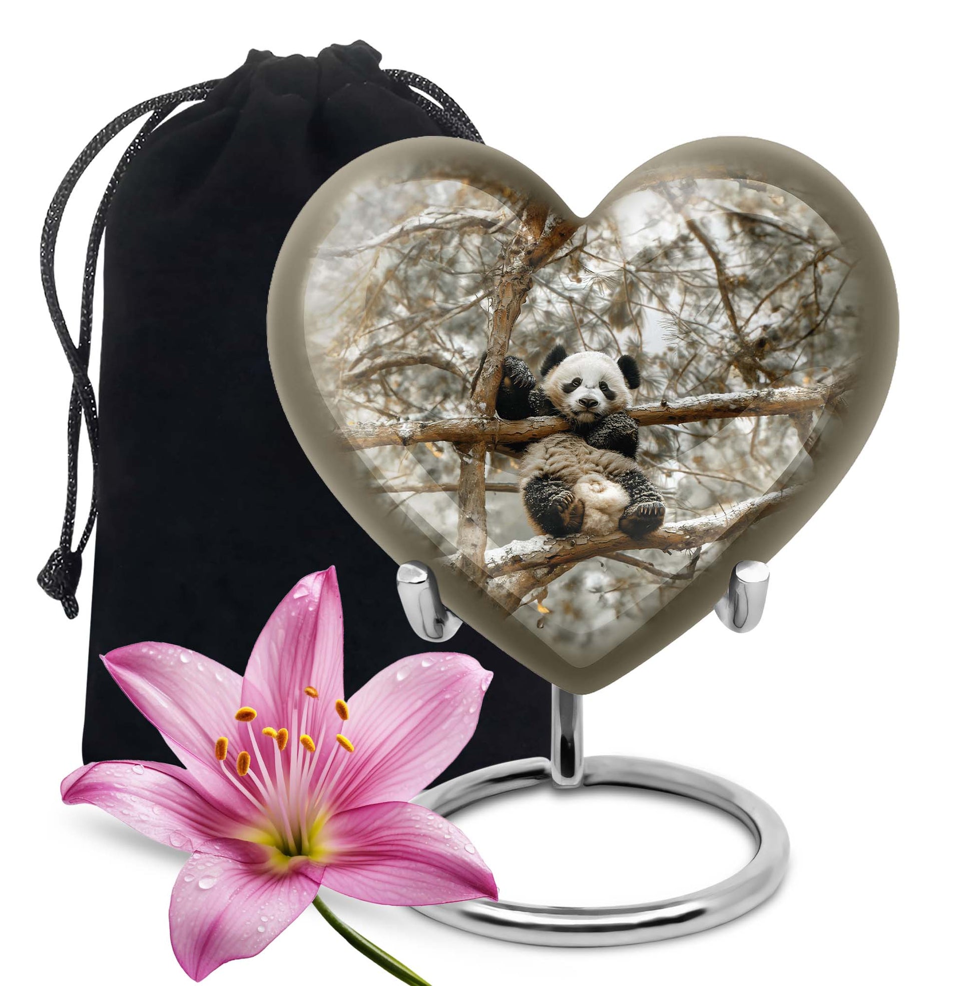 Panda Theme Large Urn 10 Inch