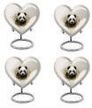 Panda Theme 3 Inch Keepsake Pack of 4
