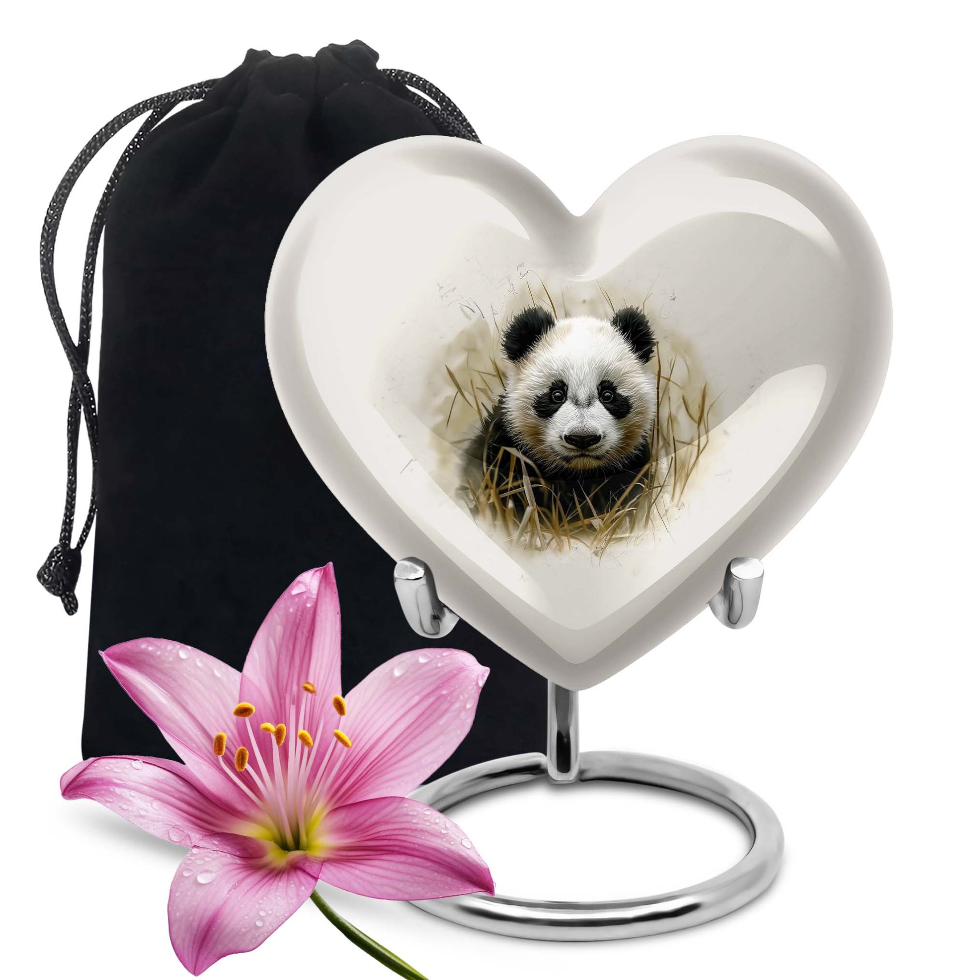 Panda Theme Large Urn 10 Inch