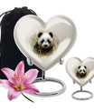 Panda Theme Large Urn With 1 Keepsake Urn