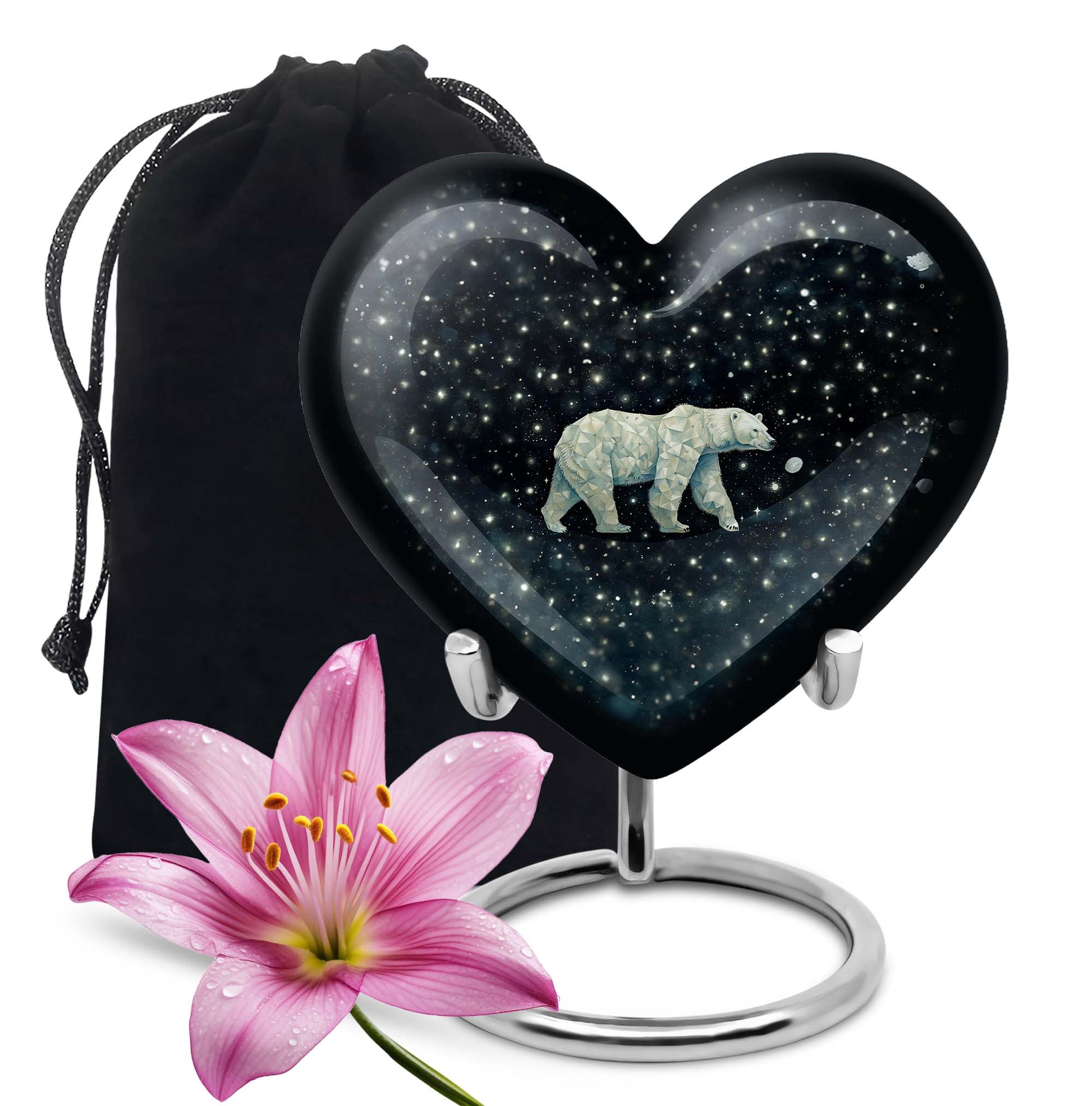 Polar Bear Theme Large Urn 10 Inch