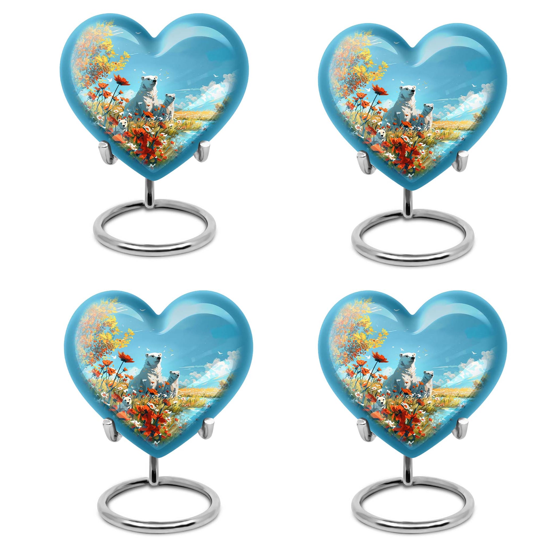 Polar Bear Theme 3 Inch Keepsake Pack of 4