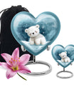 Polar Bear Theme Large Urn With 1 Keepsake Urn