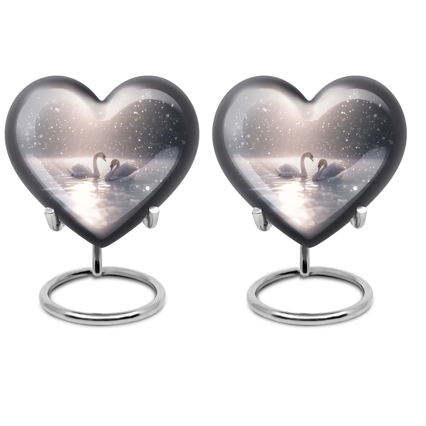 Swan Theme 3 Inch Keepsake Pack of 2