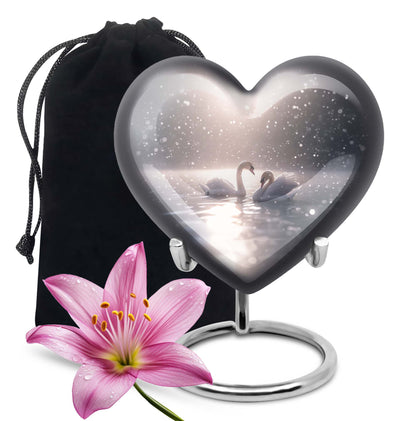 Swan Theme Large Urn 10 Inch