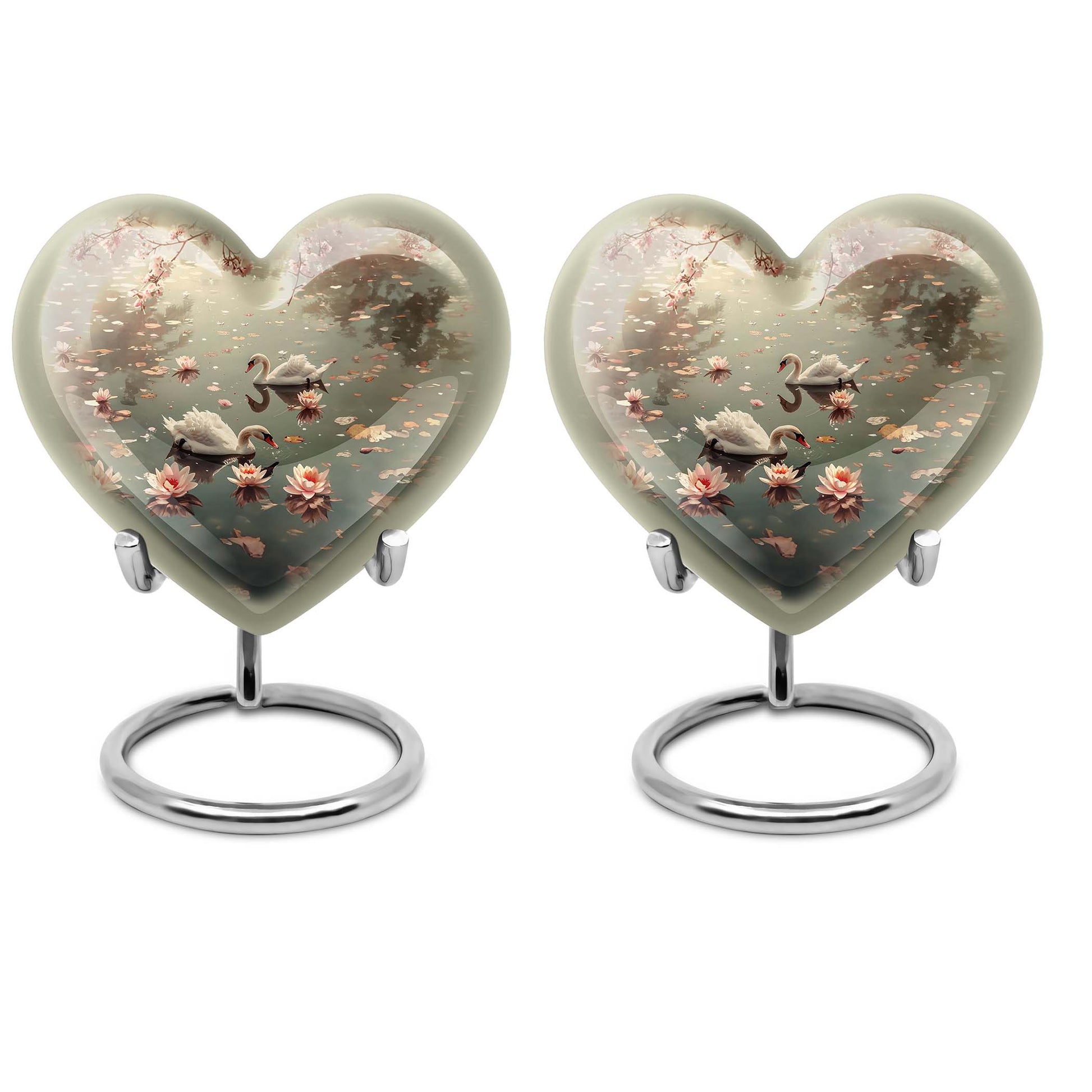 Swan Theme 3 Inch Keepsake Pack of 2