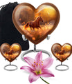 Runing Horse Theme Large Urn With 2 Keepsake Urn