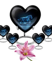 Runing Horse Theme Large Urn With 4 Keepsake Urn