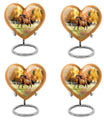 Runing Horse Theme 3 Inch Keepsake Pack of 4