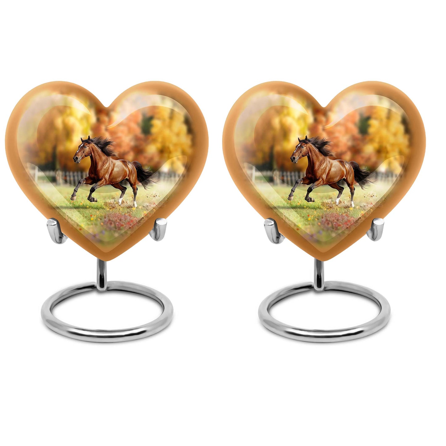 Runing Horse Theme 3 Inch Keepsake Pack of 2
