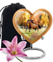 Runing Horse Theme Large Urn 10 Inch