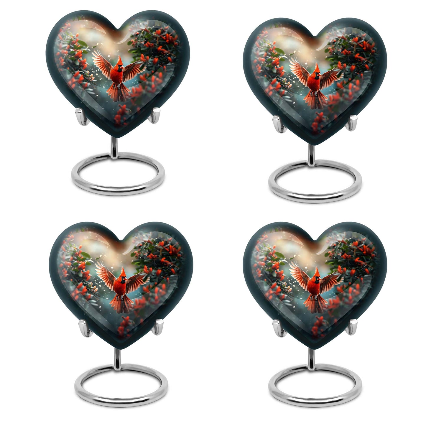 Cardinal Theme 3 Inch Keepsake Pack of 4