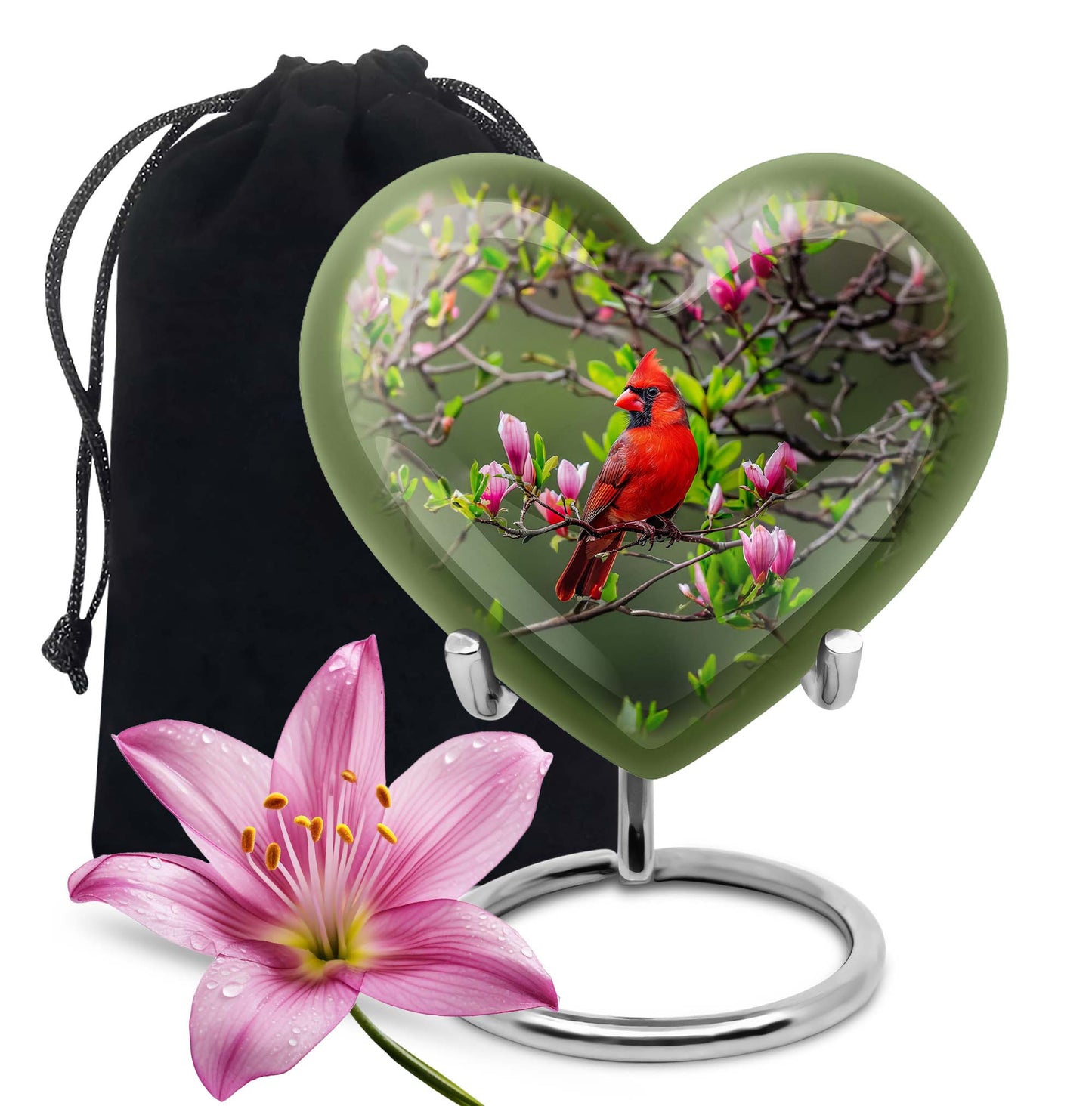 Cardinal Theme Large Urn 10 Inch