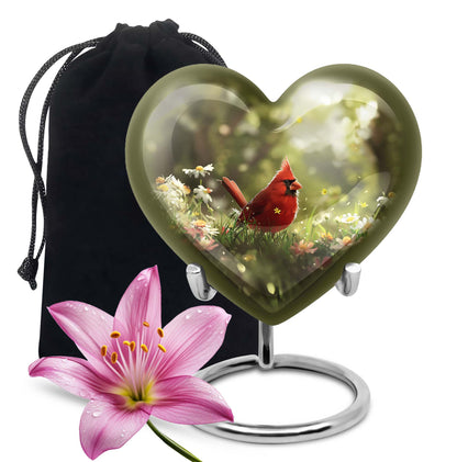 Cardinal Theme Large Urn 10 Inch