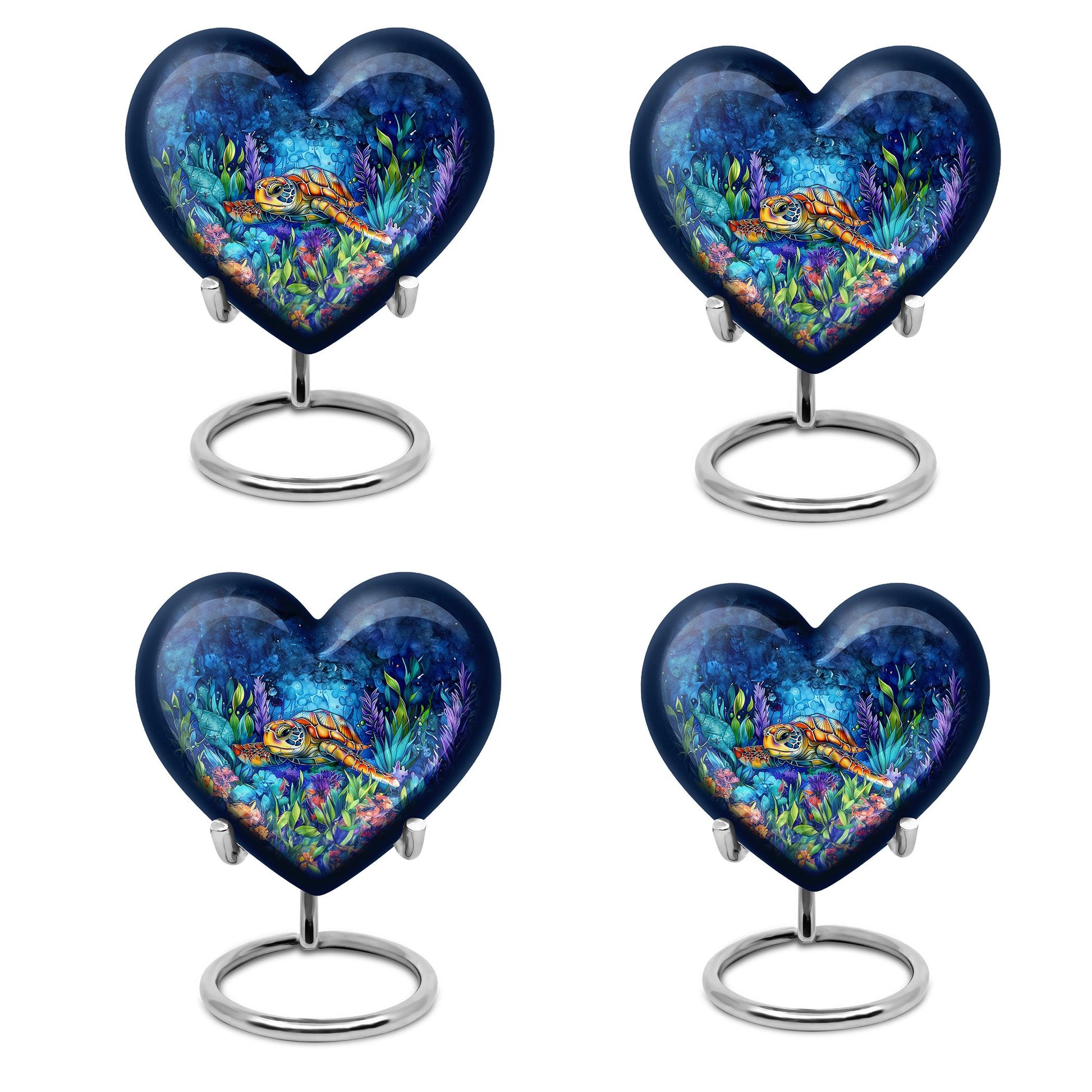 Turtle Theme 3 Inch Keepsake Pack of 4