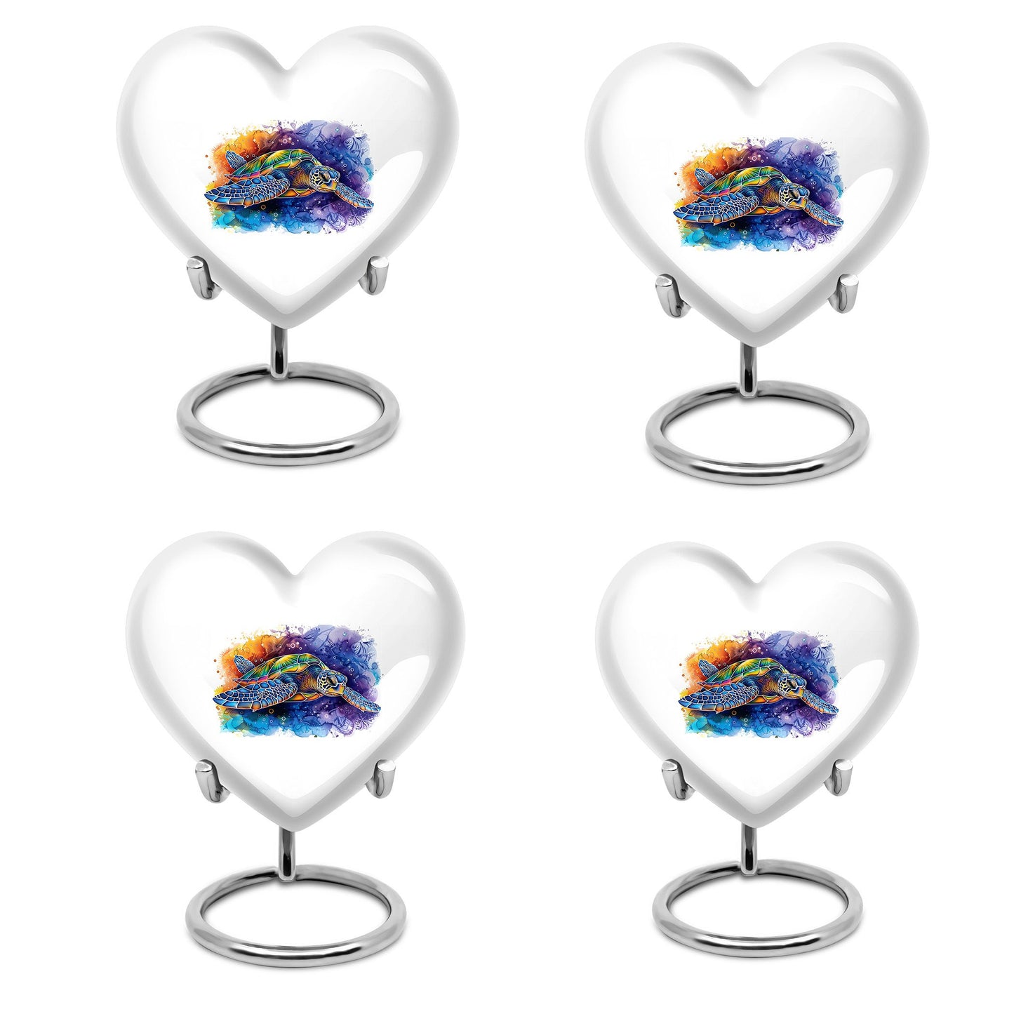 Turtle Theme 3 Inch Keepsake Pack of 4