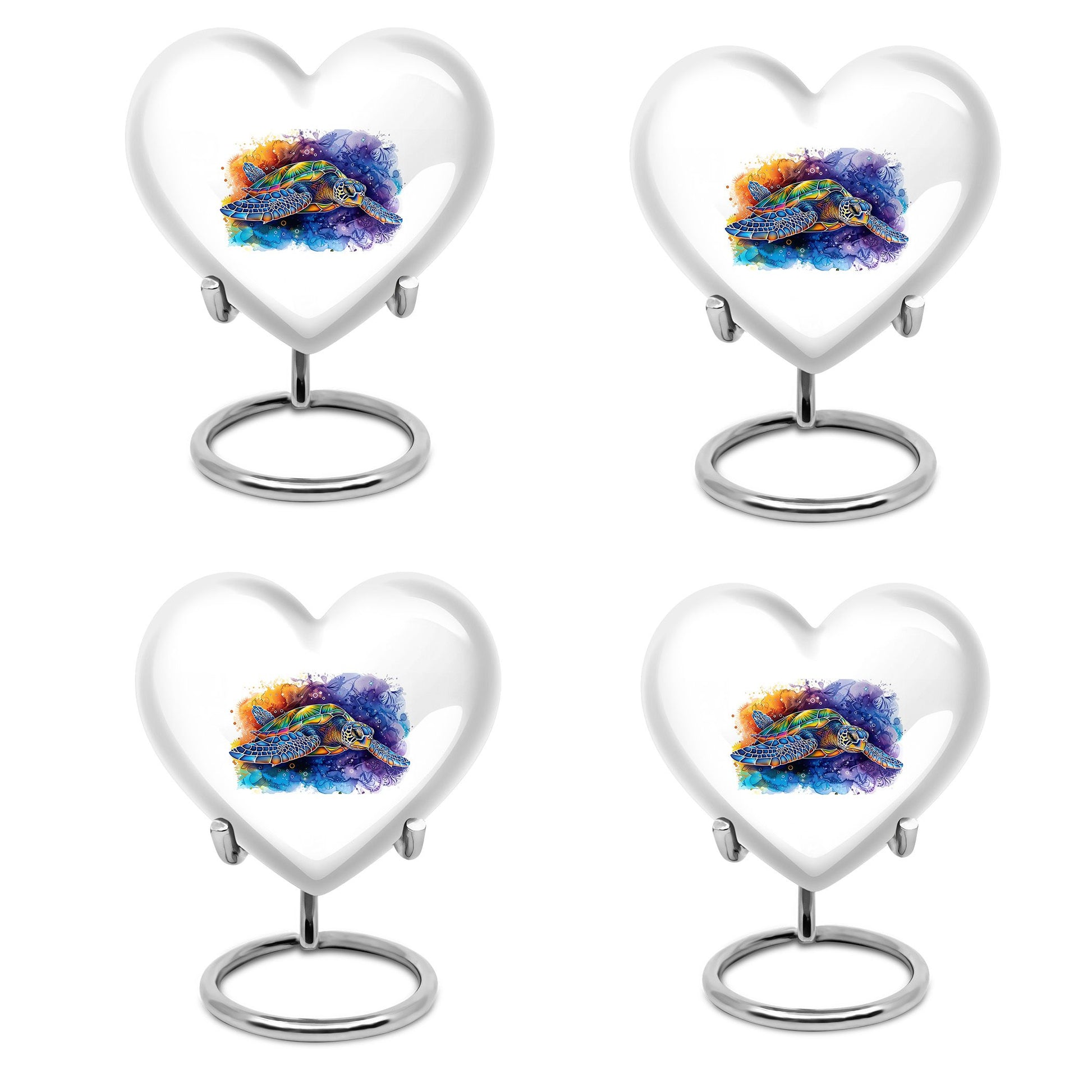 Turtle Theme 3 Inch Keepsake Pack of 4