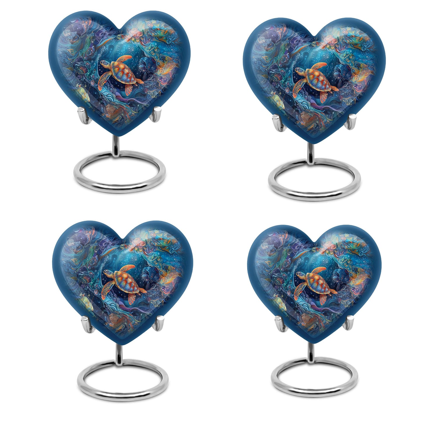 Turtle Theme 3 Inch Keepsake Pack of 4