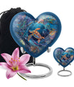 Turtle Theme Large Urn With 1 Keepsake Urn