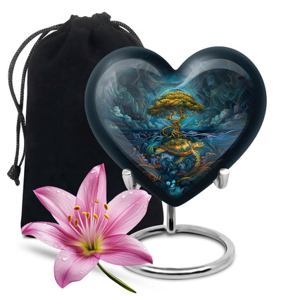 Turtle Theme Large Urn 10 Inch