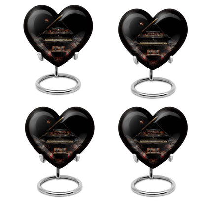 Piano Theme 3 Inch Keepsake Pack of 4