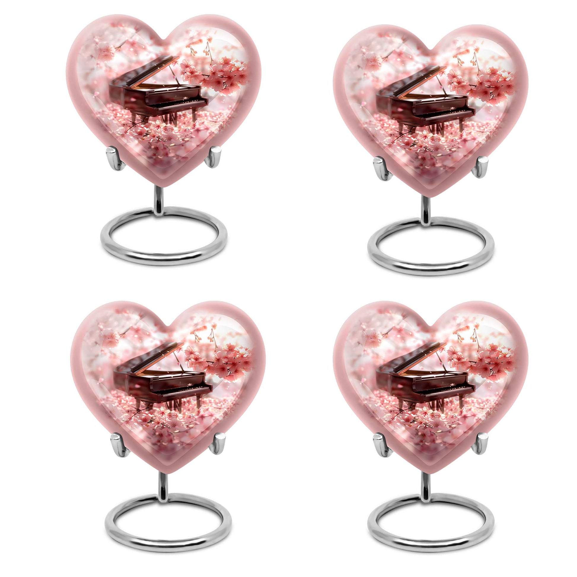 Piano Theme 3 Inch Keepsake Pack of 4