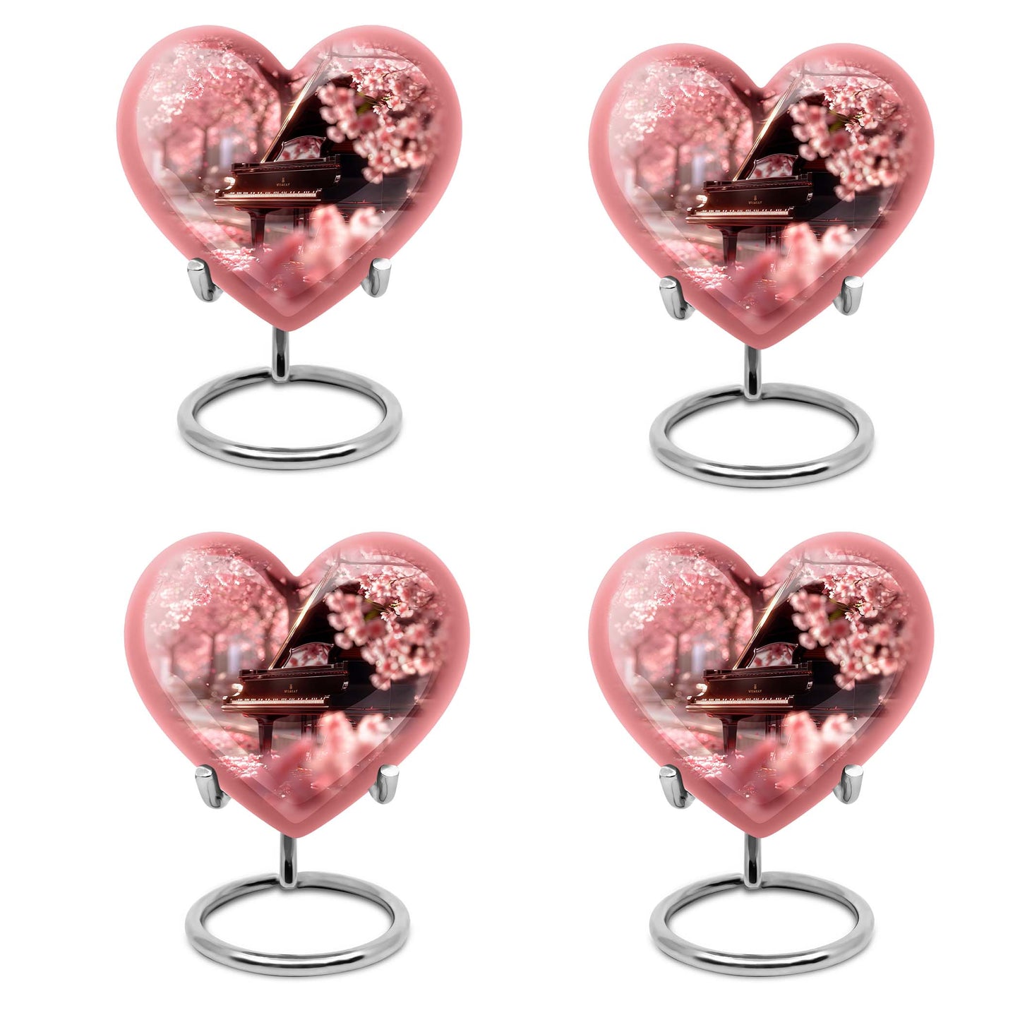 Piano Theme 3 Inch Keepsake Pack of 4