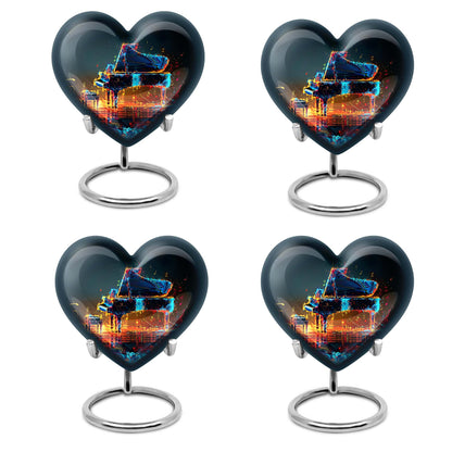 Piano Theme 3 Inch Keepsake Pack of 4